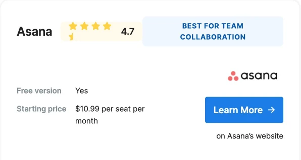 Asana Pricing plans