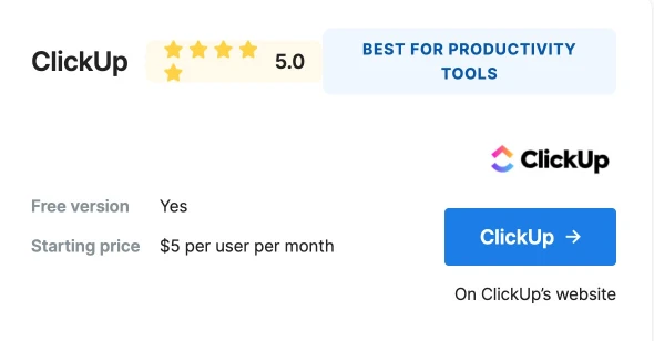 Clickup project managment tool pricing