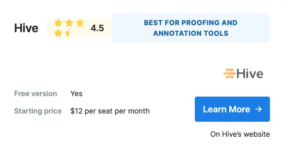 Hive project management tool